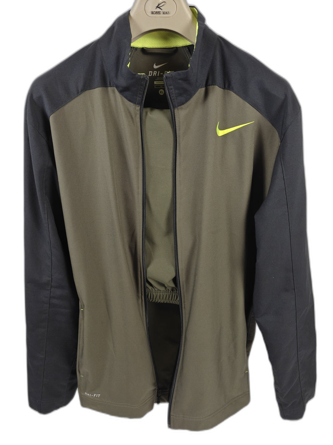 Men’s Nike Dri-FIT Tracksuit Olive Black Size XL Jacket &amp; Pants Set