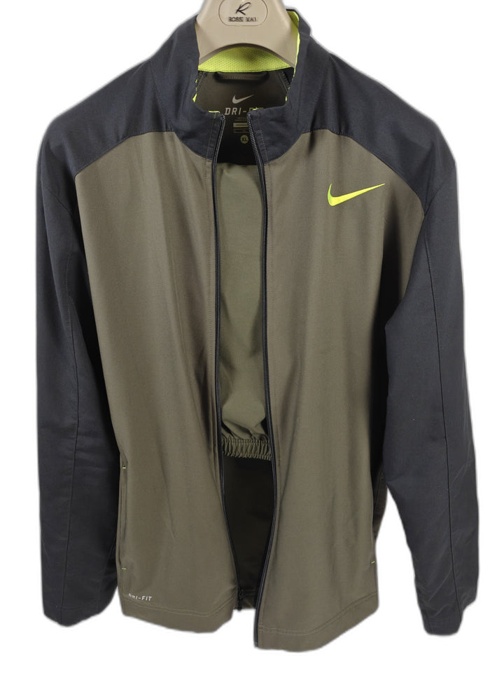 Men’s Nike Dri-FIT Tracksuit Olive Black Size XL Jacket &amp; Pants Set