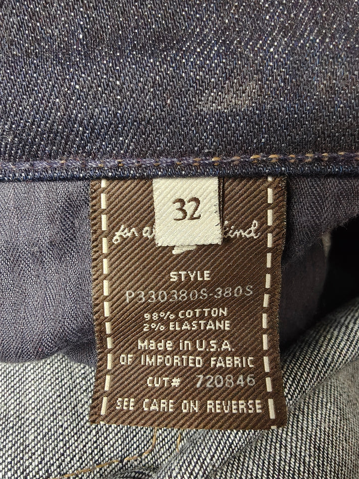 7 For All Mankind Womens Ginger Flare Jeans Dark Indigo Size 32