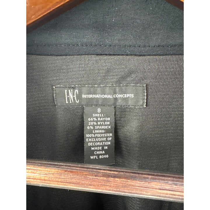 Women’s INC International Concepts Size 8 Black Sleeveless Midi Dress