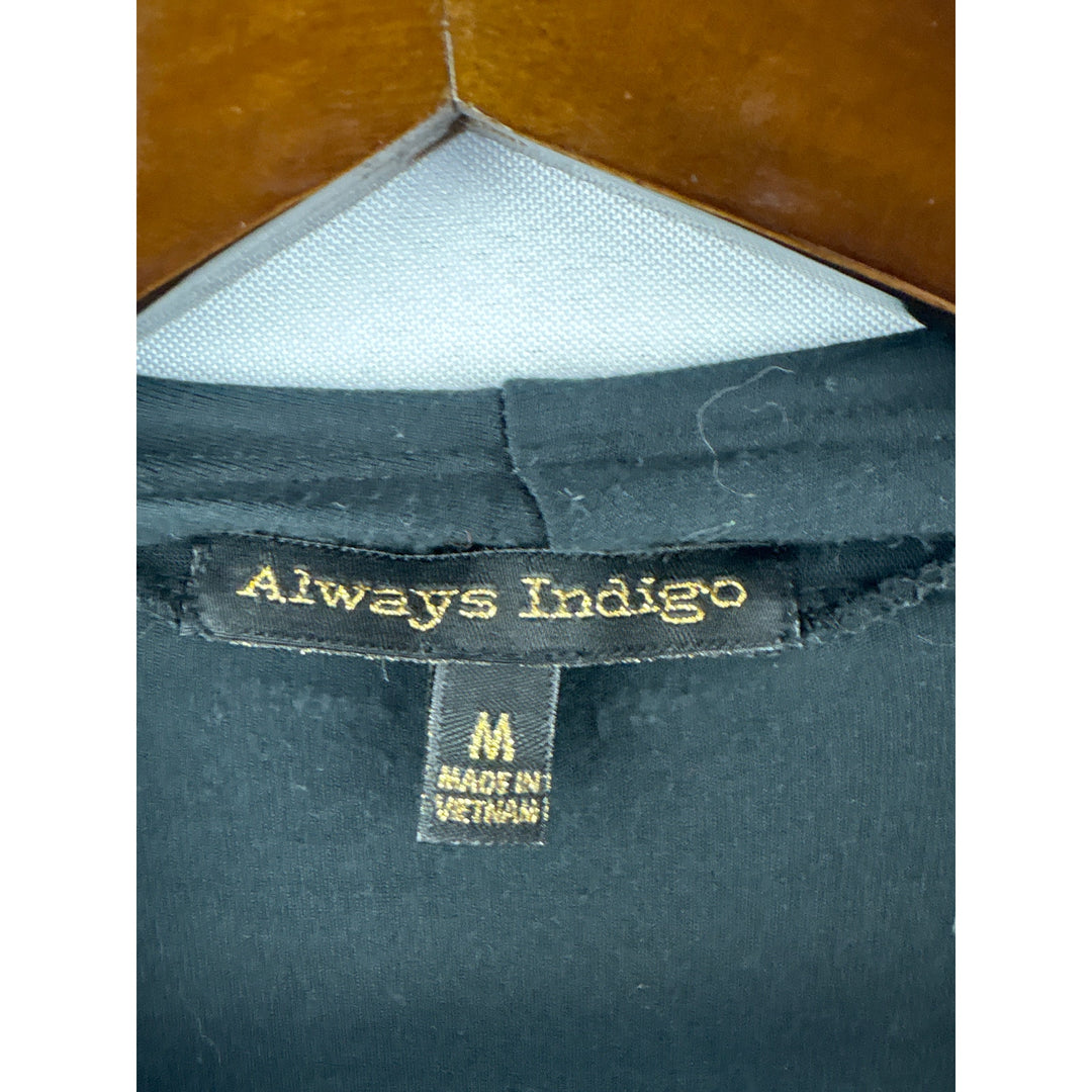 Women’s Always Indigo Medium Black Cardigan