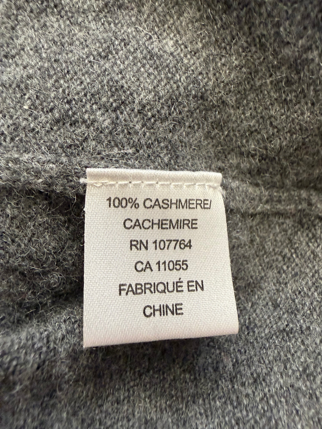 One Girl Who… 100% Cashmere Gray Sweater | Soft Knit Balloon Sleeve Top