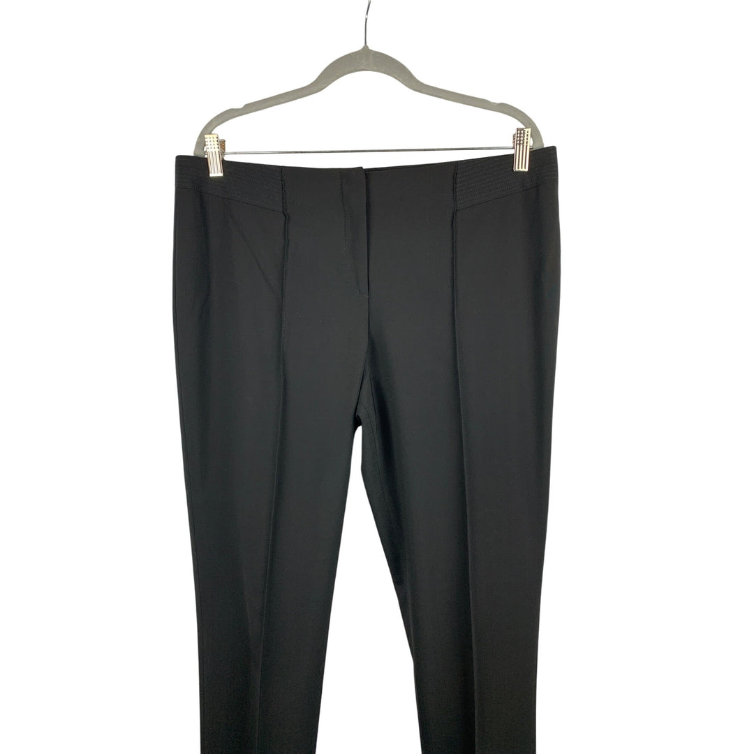 Hugo Boss Mens Black Dress Pants Size 42 Wool Blend