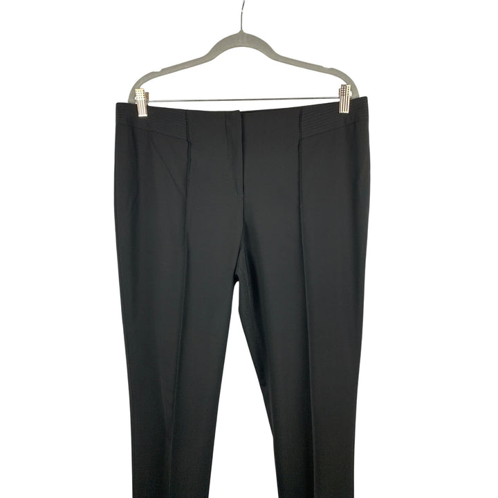 Hugo Boss Mens Black Dress Pants Size 42 Wool Blend
