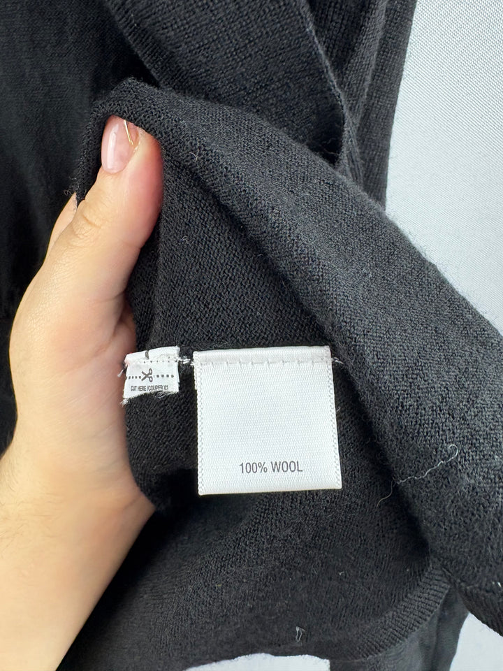 Women’s Víctor Alfaro Small Black Wool Cardigan