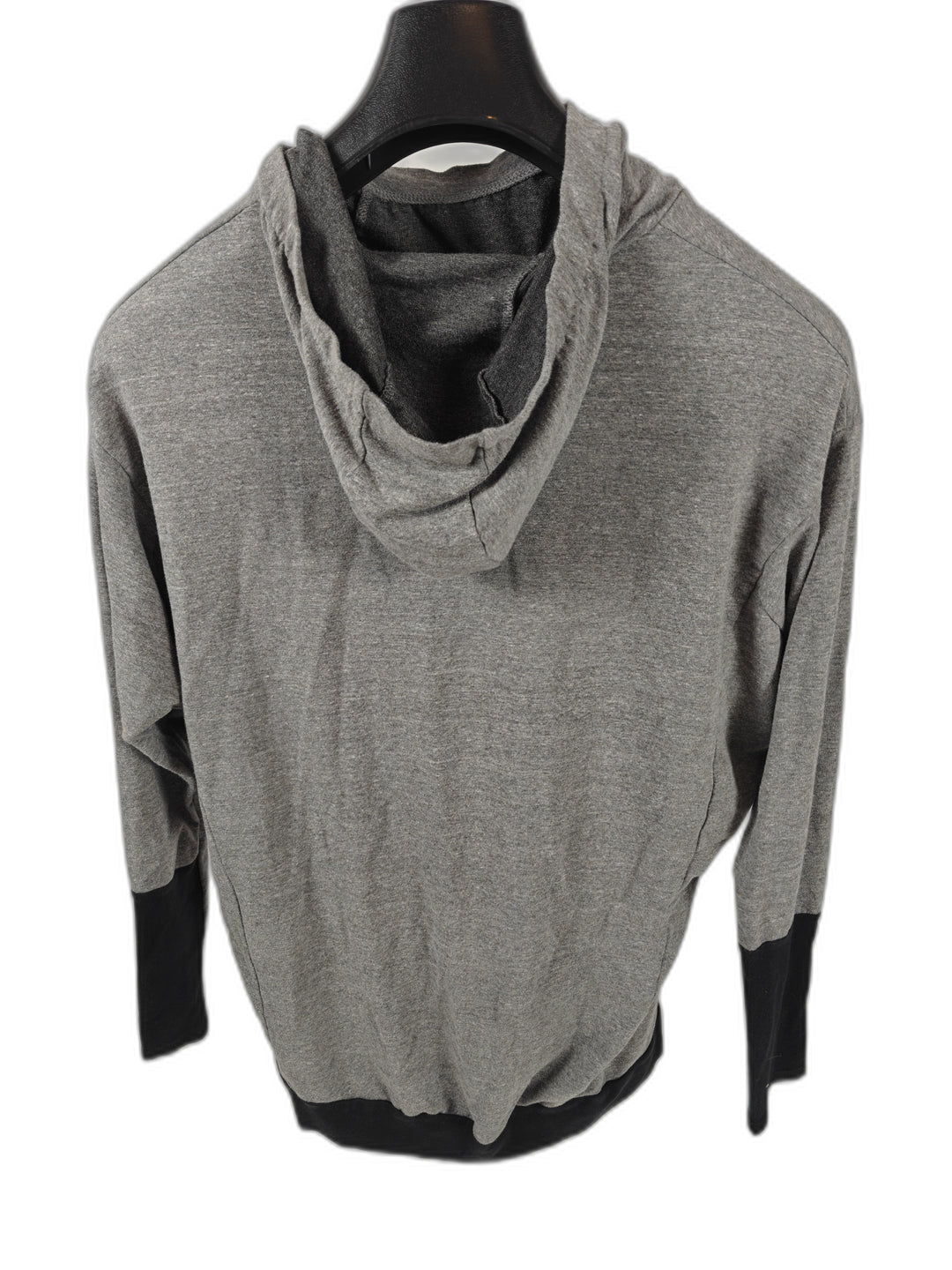 Womens Terez French Terry Hoodie Gray Black Size Large