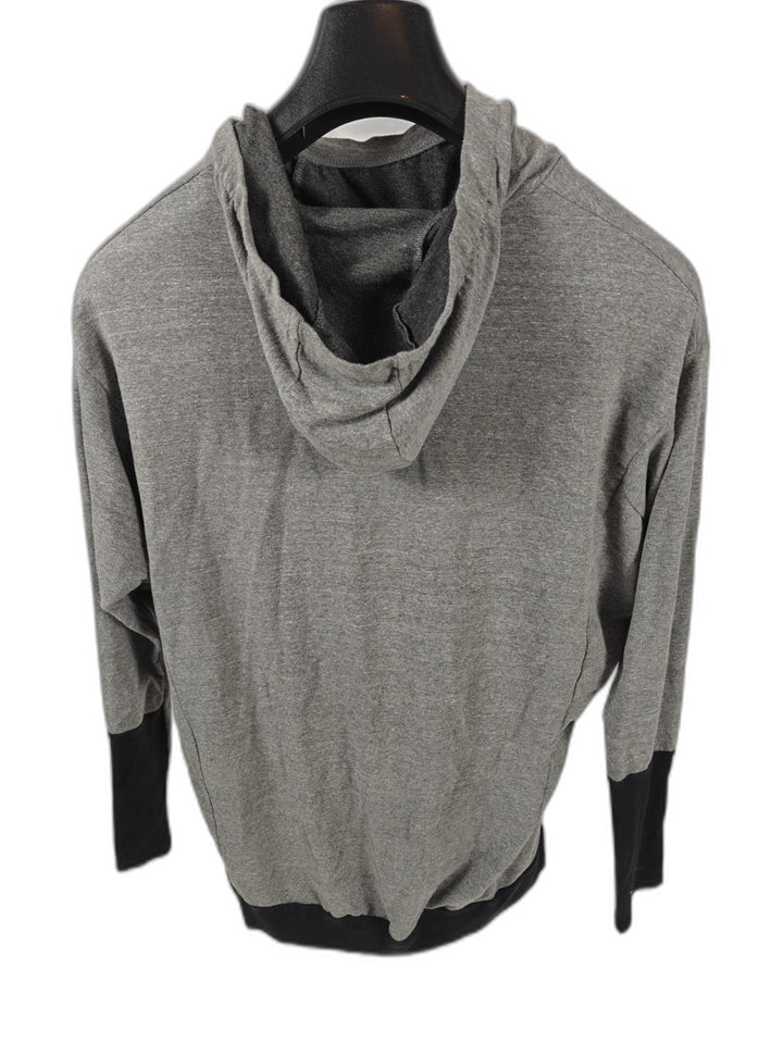 Womens Terez French Terry Hoodie Gray Black Size Large