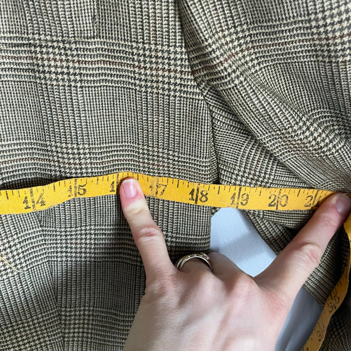 Vintage Ralph Lauren Plaid 100% Wool Blazer Equestrian Preppy Heritage size 6