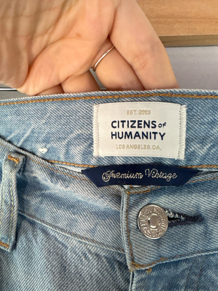 Women Citizens Of Humanity Light Blue Wide Leg Jeans Size 28