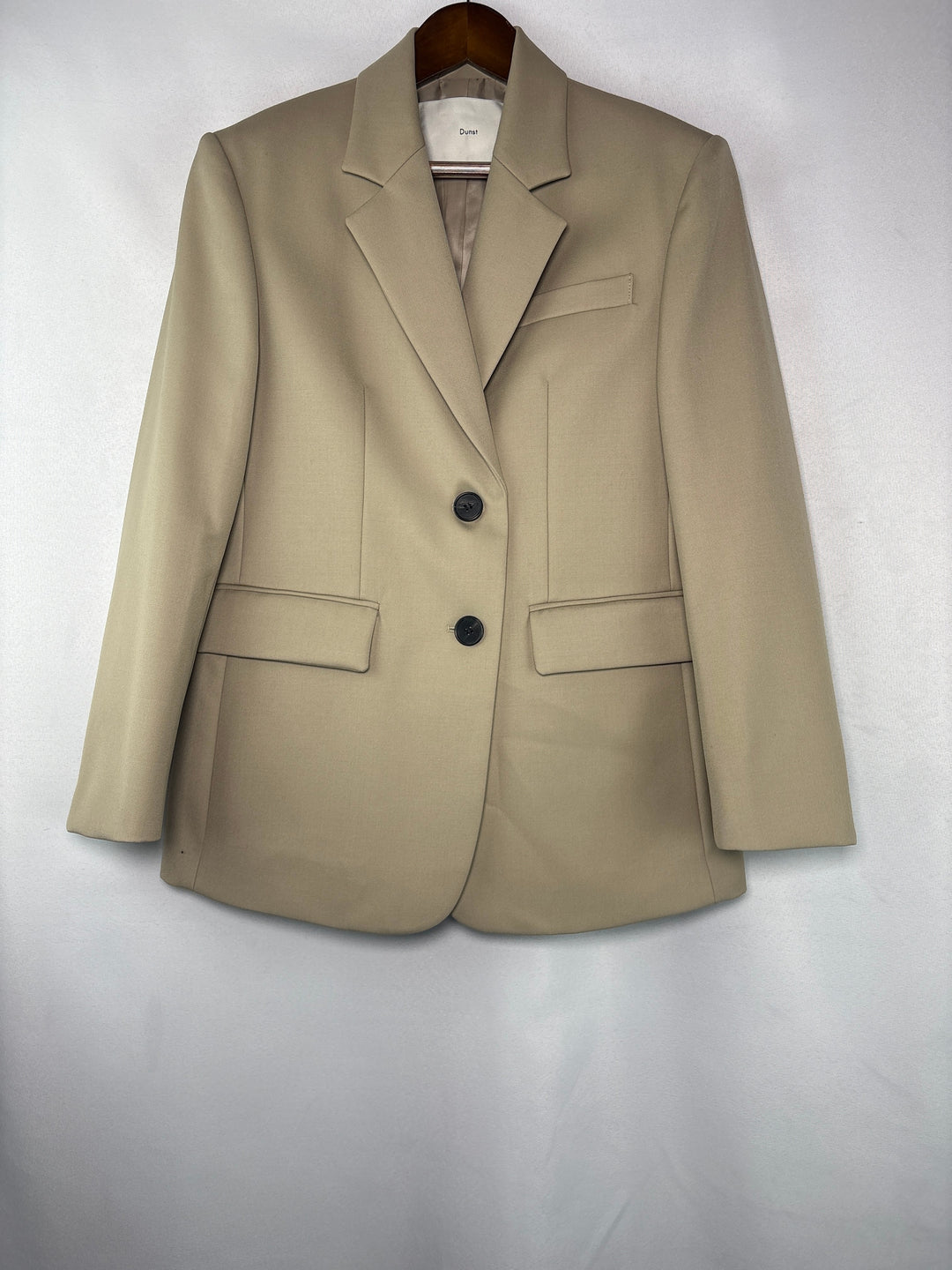 Unisex Dunst Medium Beige 2 Button Blazer