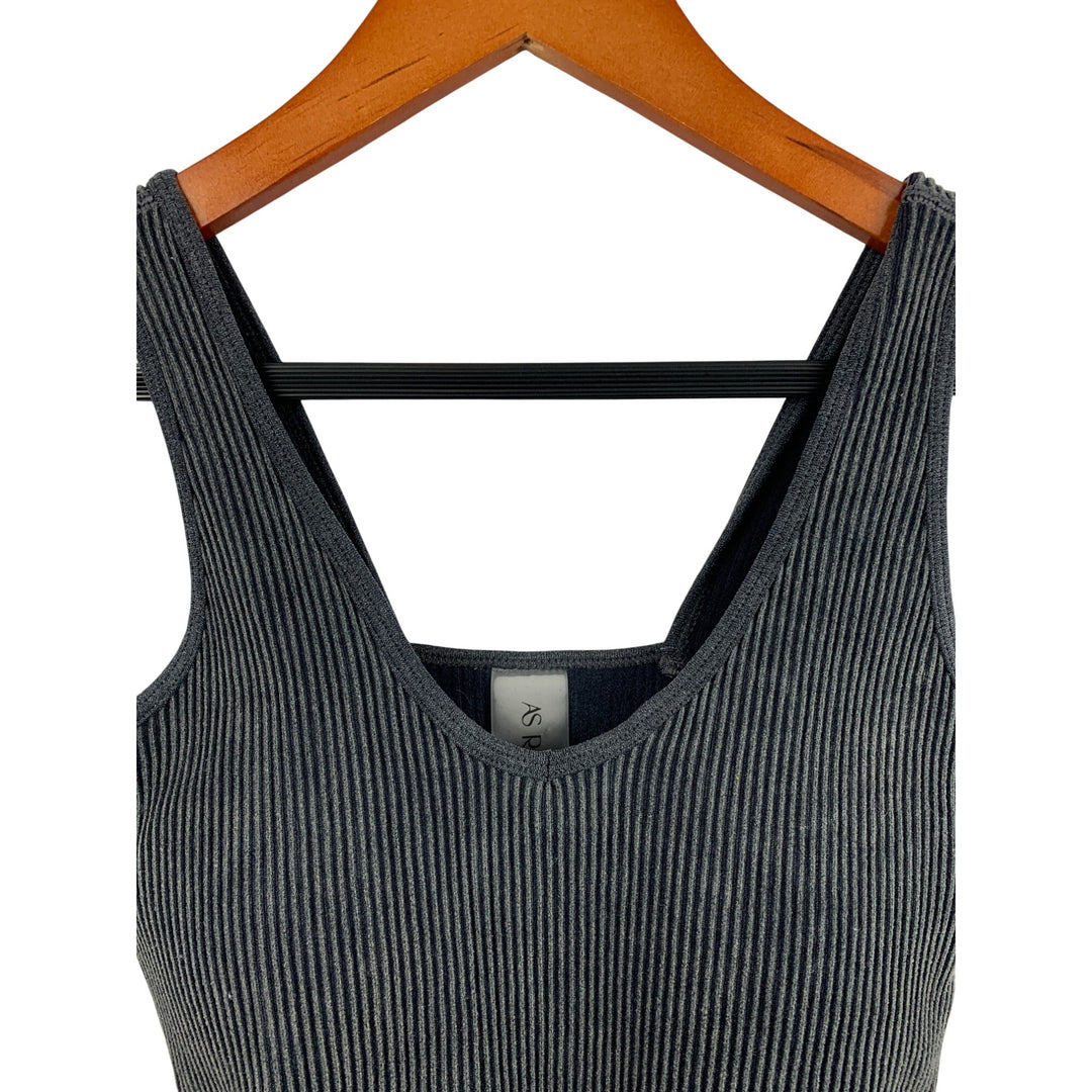 AS Revival Ribbed Tank Top OS Gray Womens Sleeveless