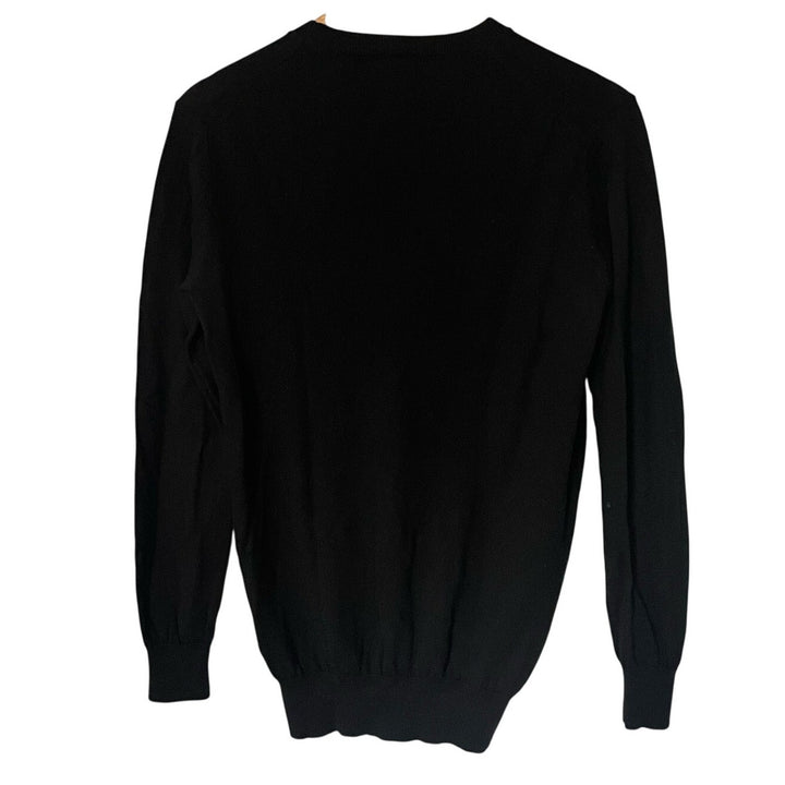 Markus Lupfer Merino Wool Black Disney Mickey Mouse Crewneck Sweater size Small