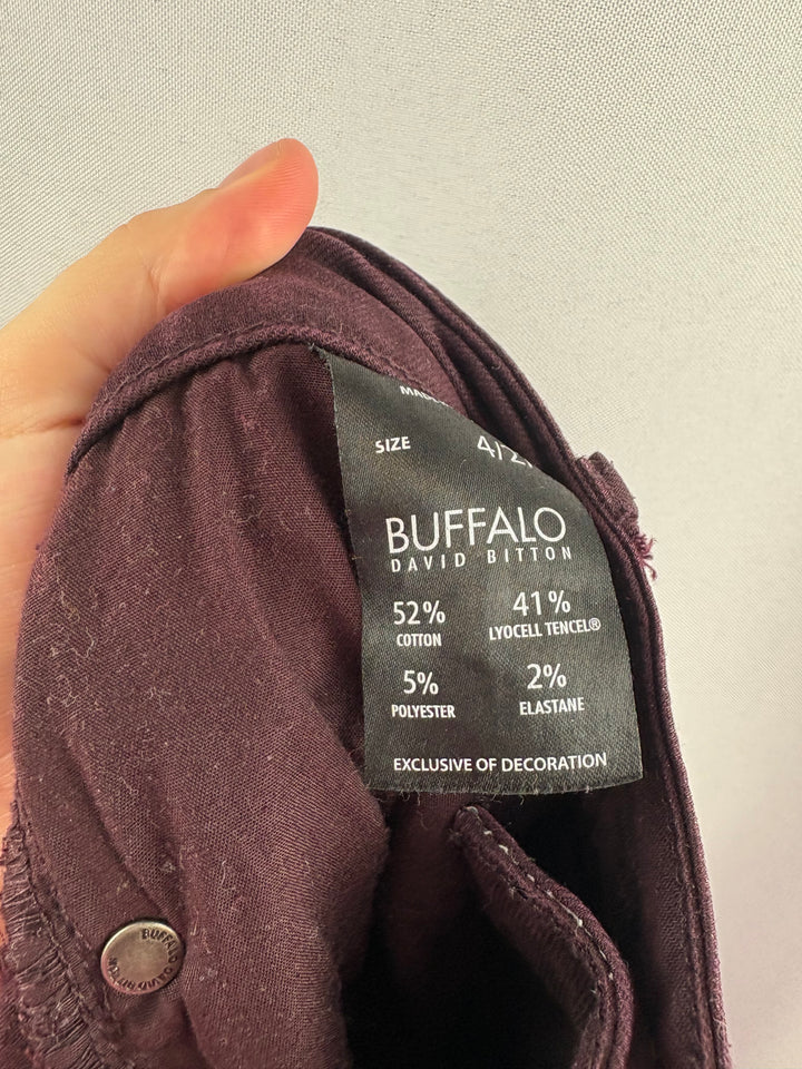 Women’s Buffalo David Bitton Size 4/27 Burgundy Skinny Jeans