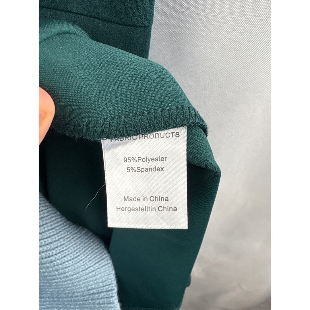 Women’s Mushare Large Dark Green Sleeveless Evening Dress