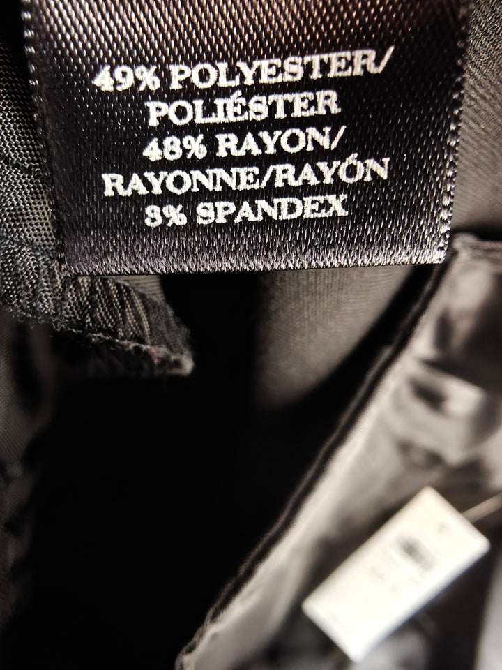 Womens Ann Taylor Curvy Fit Dress Pants Black Size 12 Tall New With Tags
