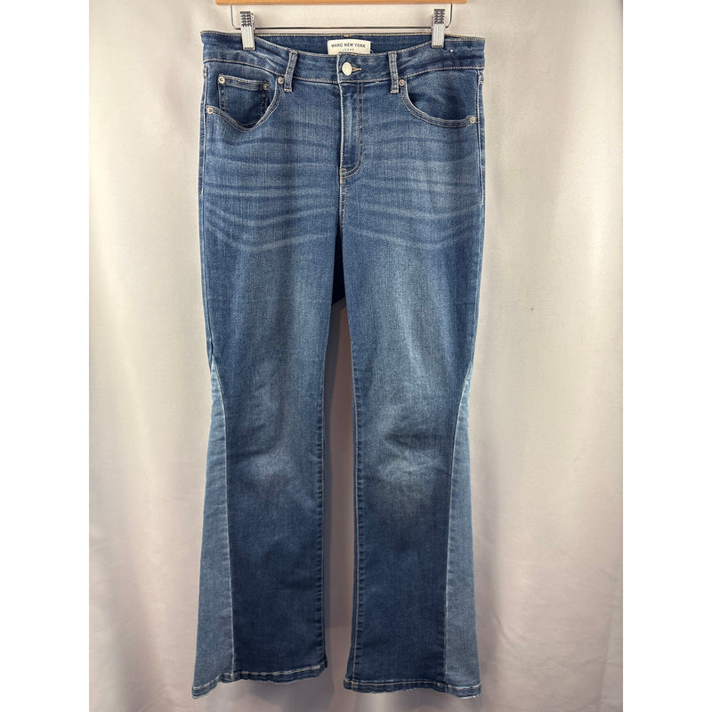 Women’s Marc New York Size 10 Two Toned Blue Wode Leg Jeans