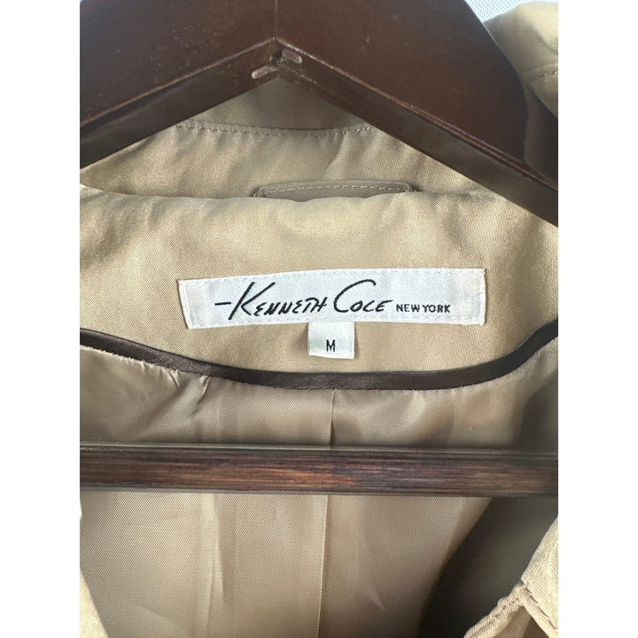Women’s Kenneth Cole Mid length Beige Trench coat Size M