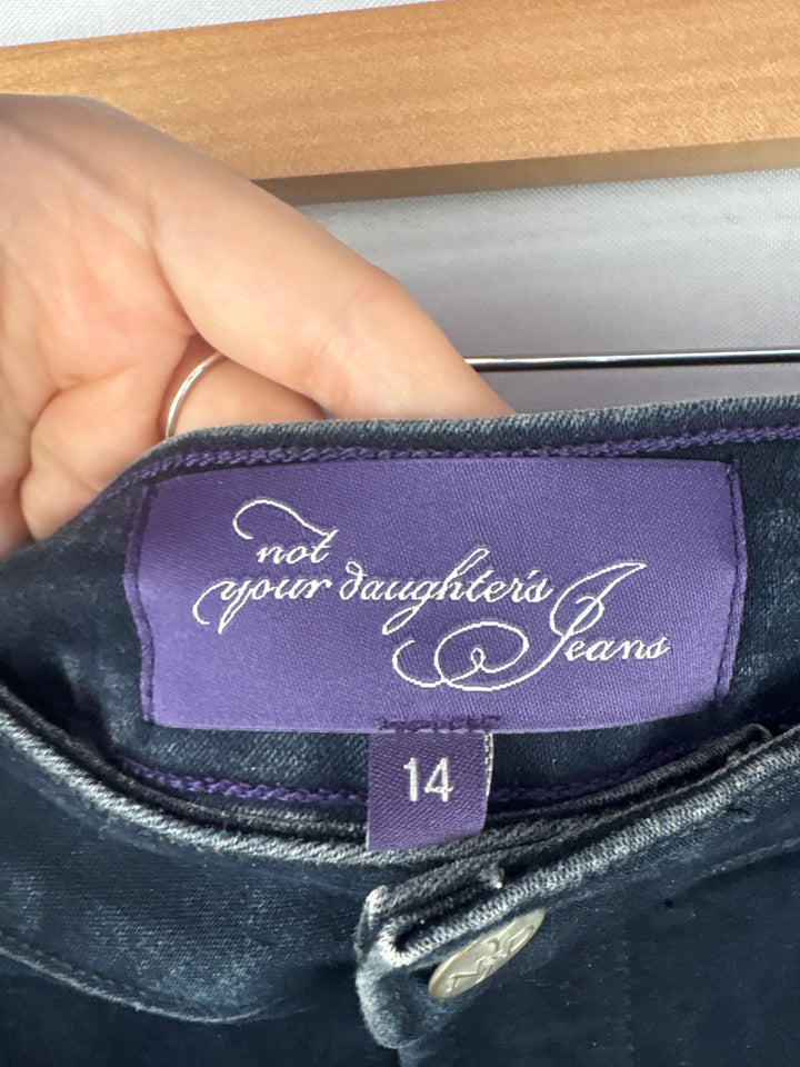 Women’s Not Your Daughters Jeans Size 14 Dark Blue Jeggings