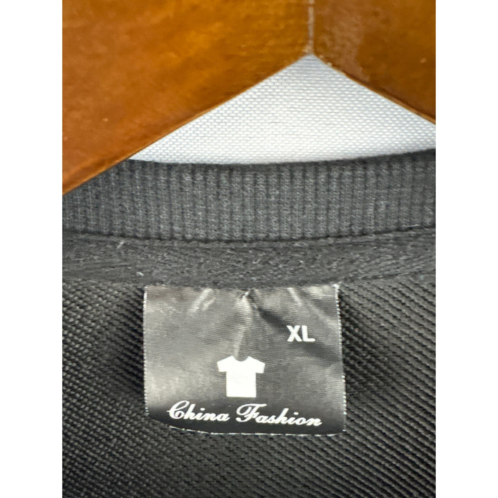 Women’s China Fashion XL Black Friends Crewneck