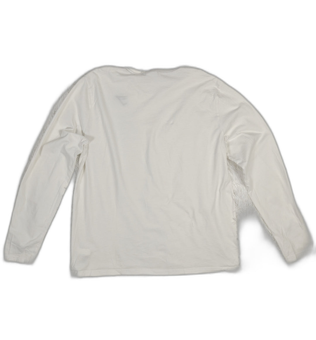 Mens Gymshark Long Sleeve T-Shirt White Size XXL