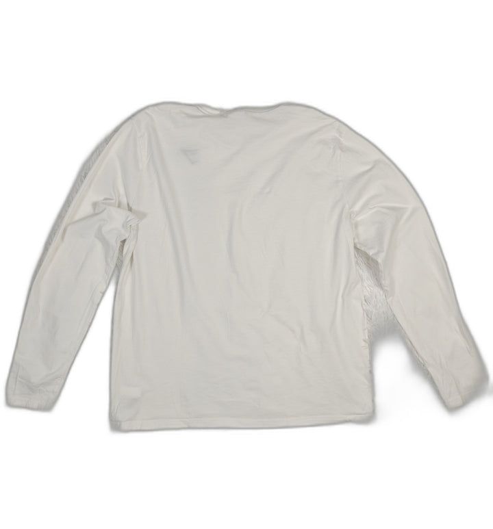 Mens Gymshark Long Sleeve T-Shirt White Size XXL