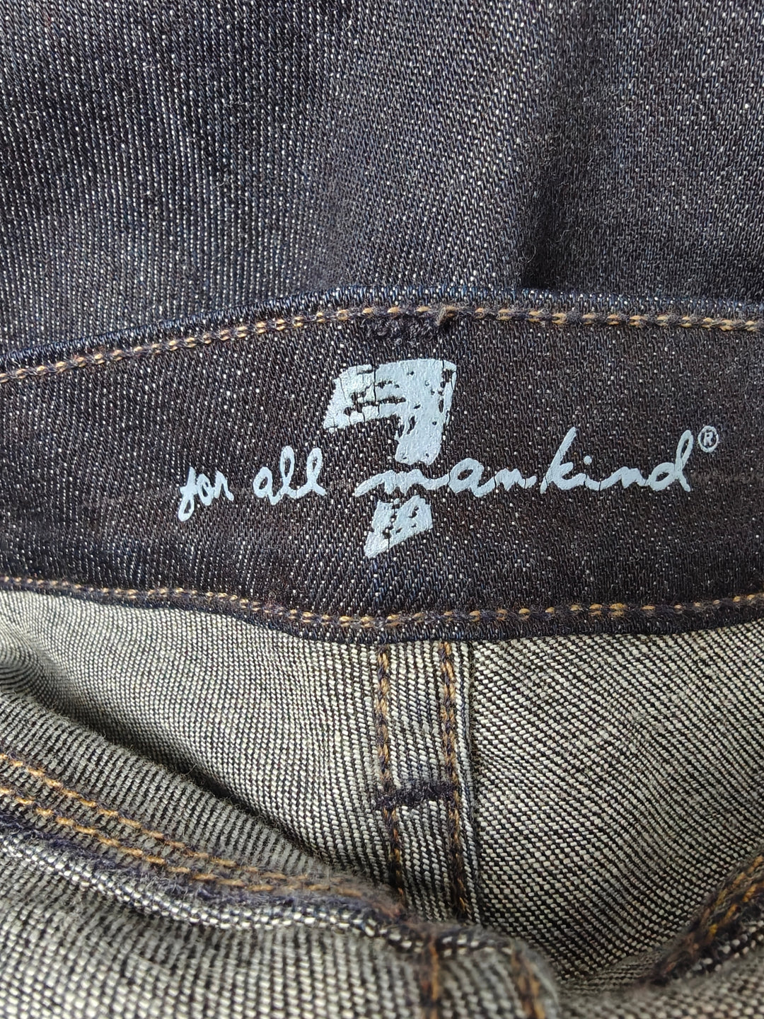 7 For All Mankind Womens Ginger Flare Jeans Dark Indigo Size 32