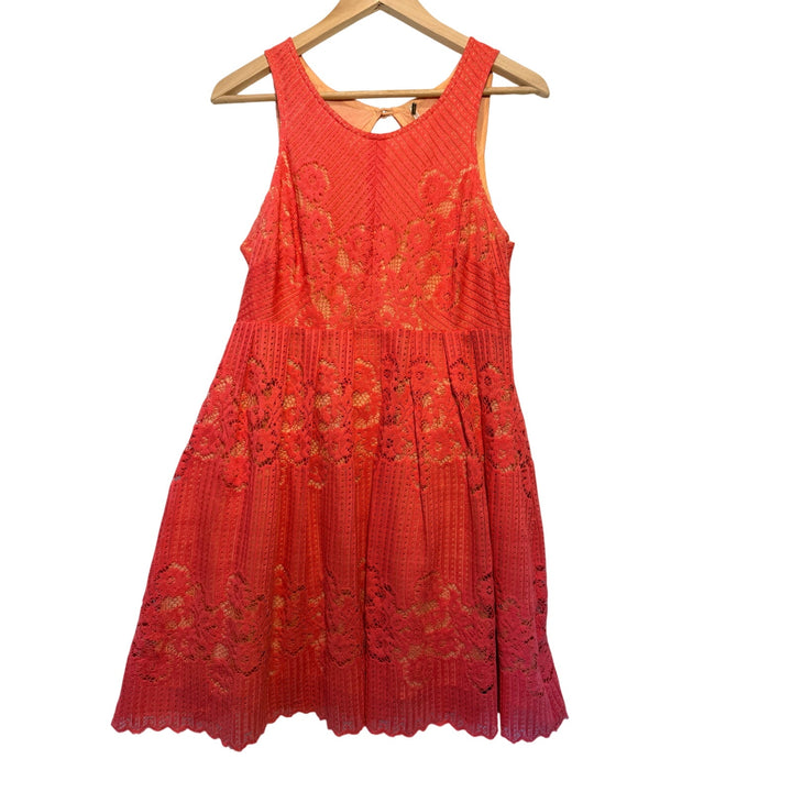 Free People Coral Pink Dress Size 6