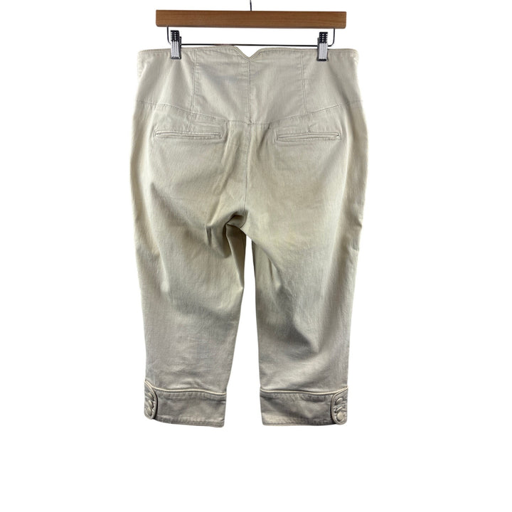 Women’s Armani Exchange Size 14 Cream Capris