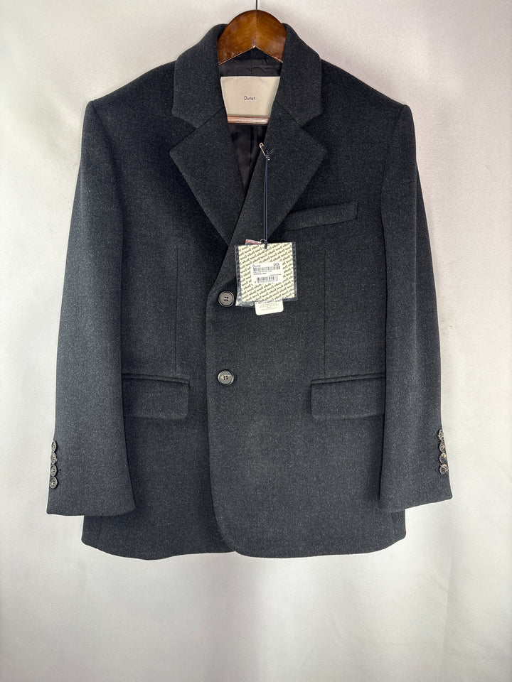 Unisex Dunst Small Black Layered Wool Blazer
