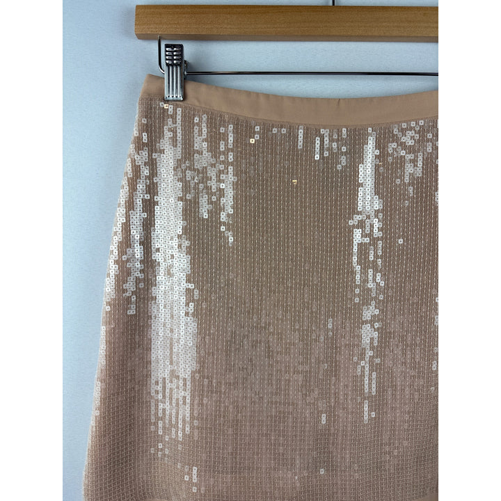 Women’s Kenneth Cole XS Nude Sequin Mini Skirt