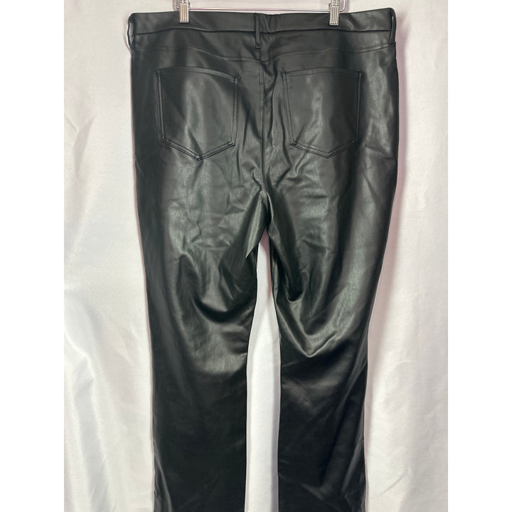 Women’s Faux Leather NYDJ Black Pants Size 16W
