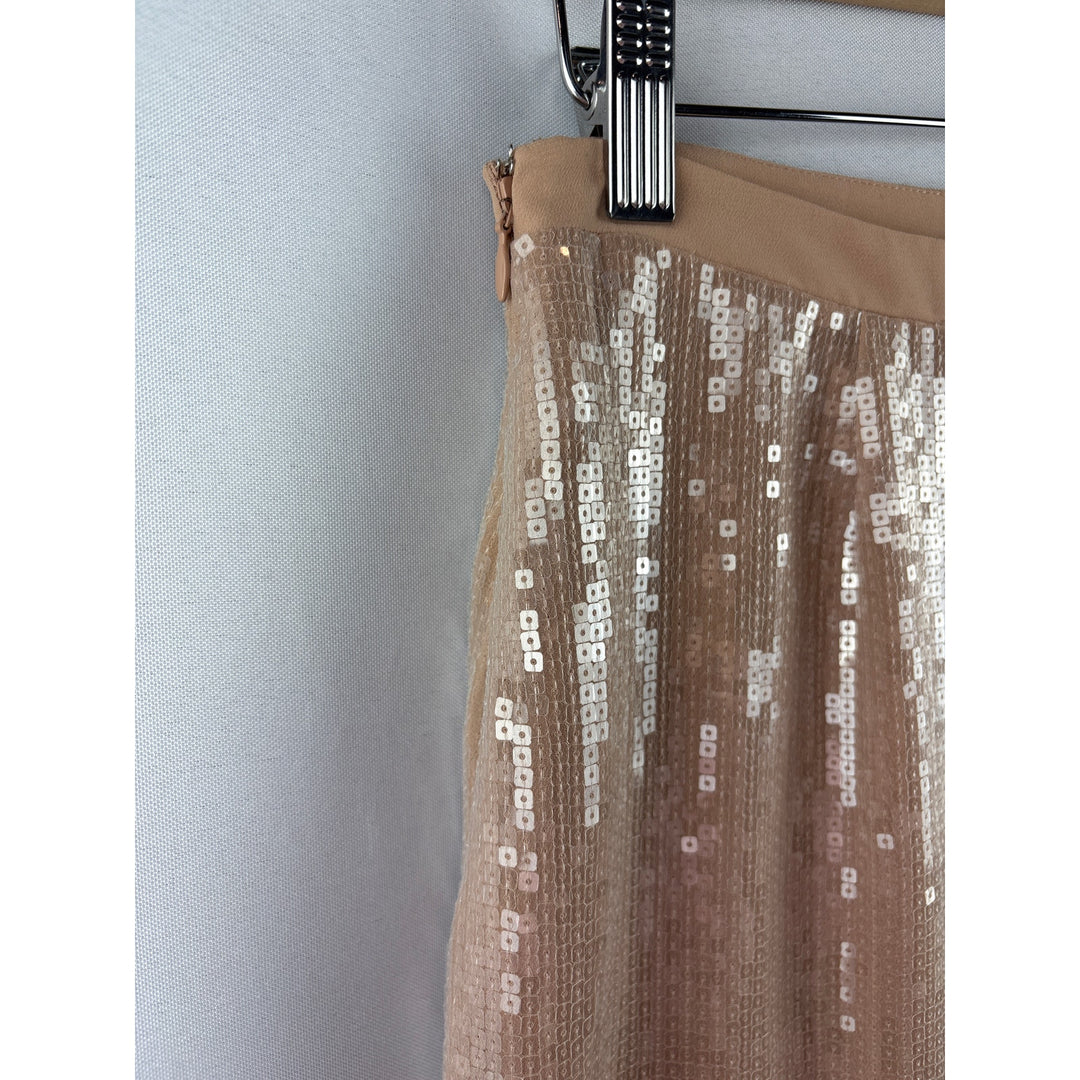 Women’s Kenneth Cole XS Nude Sequin Mini Skirt