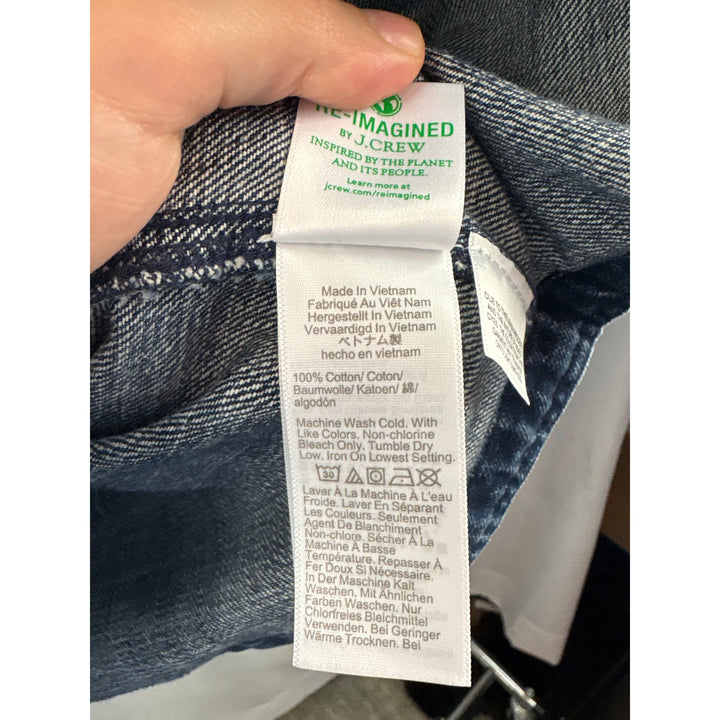 Women’s J.CREW Dark Blue Jean Jacket w/ Detachable Belt