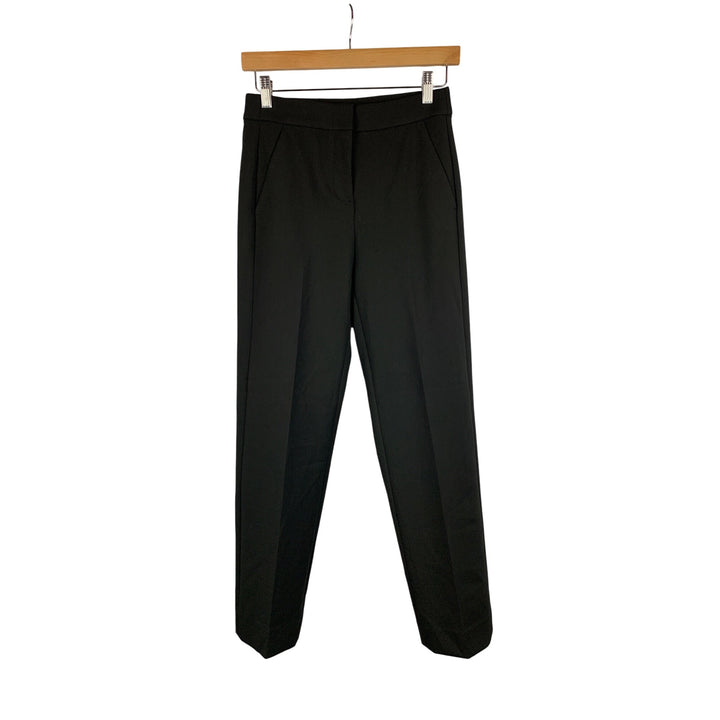 J.Crew Womens Black Kate Tapered Pants Size 00 Polyester Blend