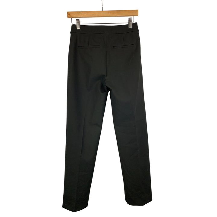 J.Crew Womens Black Kate Tapered Pants Size 00 Polyester Blend