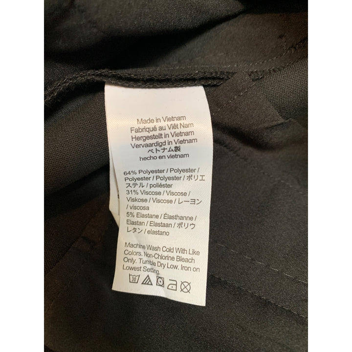 J.Crew Womens Black Kate Tapered Pants Size 00 Polyester Blend