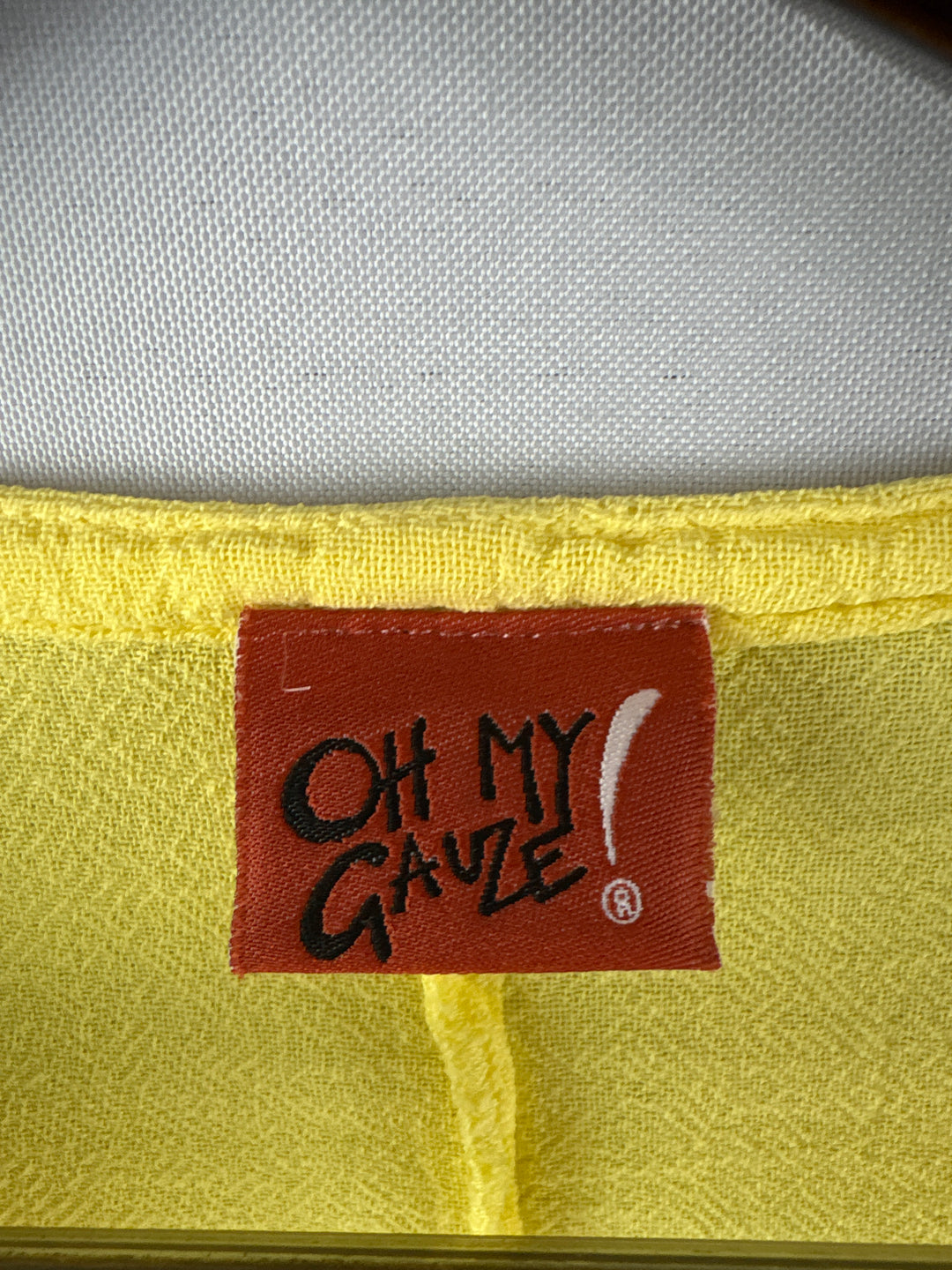 Women’s Oh My Gauze! XXL Bright Yellow Sleeveless Blouse