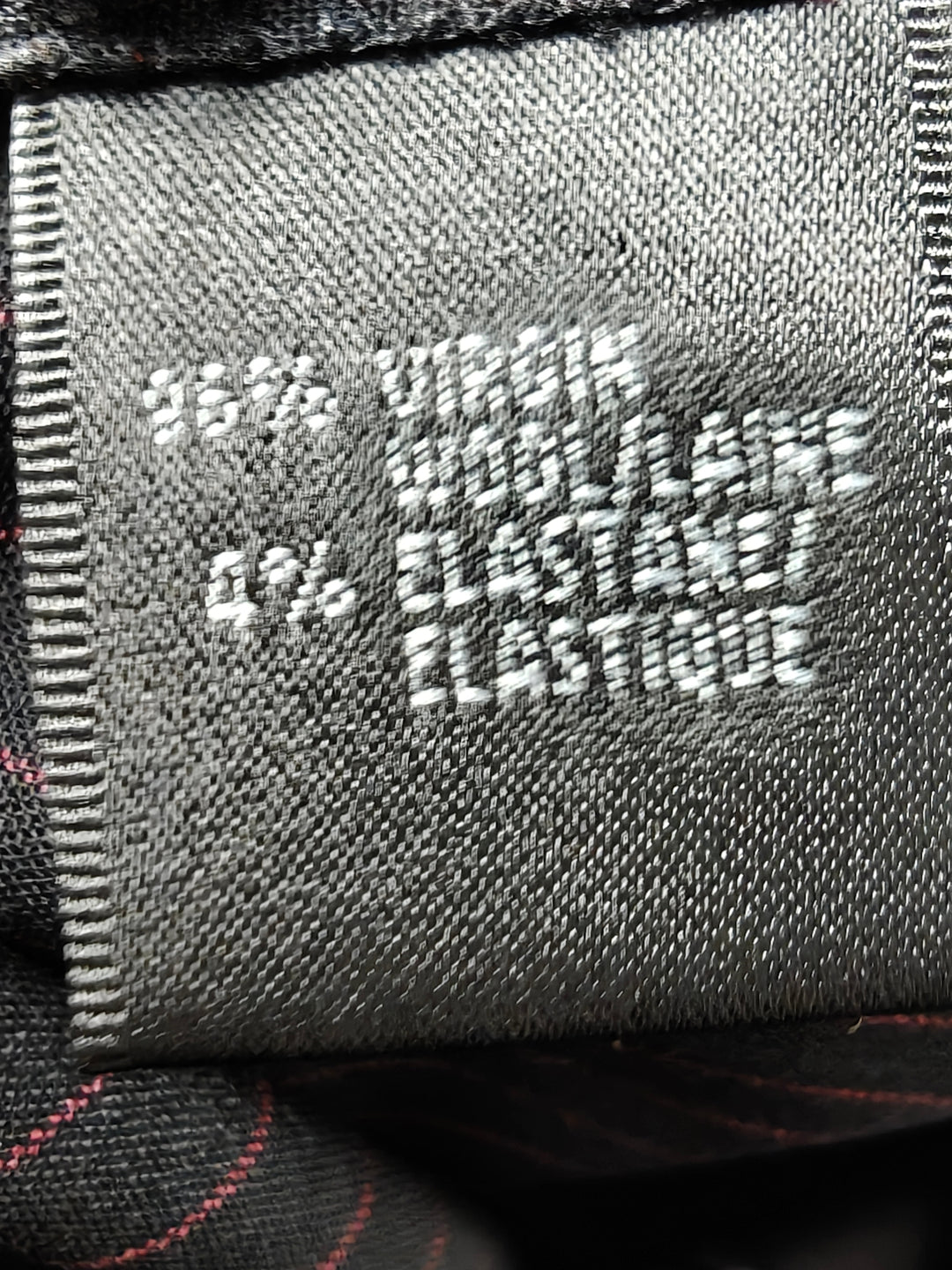 Women Lafayette 148 New York Black Burgundy Pinstripe Dress Pants Size 12