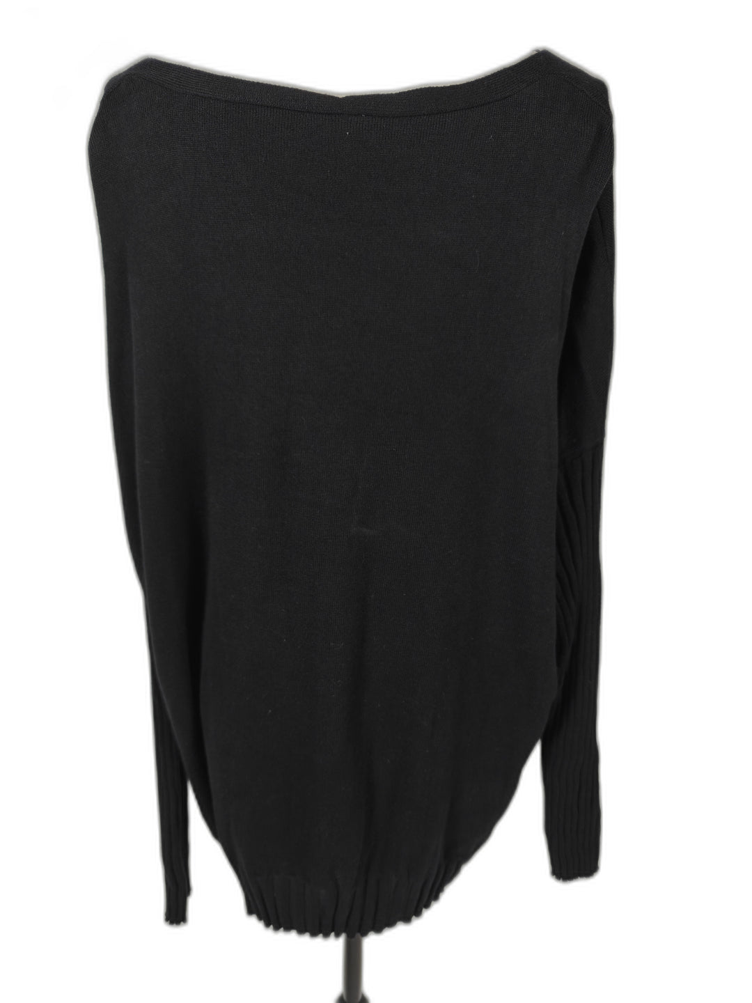 Women Vince Camuto Oversized V Neck Sweater Black Size XL