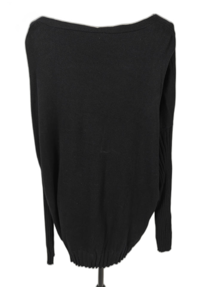 Women Vince Camuto Oversized V Neck Sweater Black Size XL