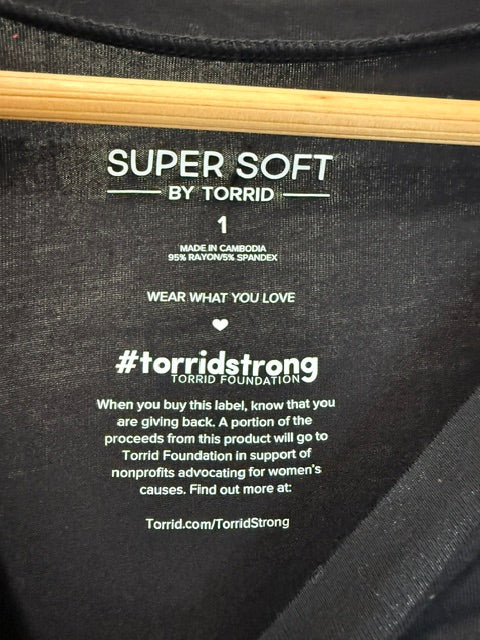 Torrid Super Soft Graphic Tee  (Proud Ally) Sz1(14-16) NWOT