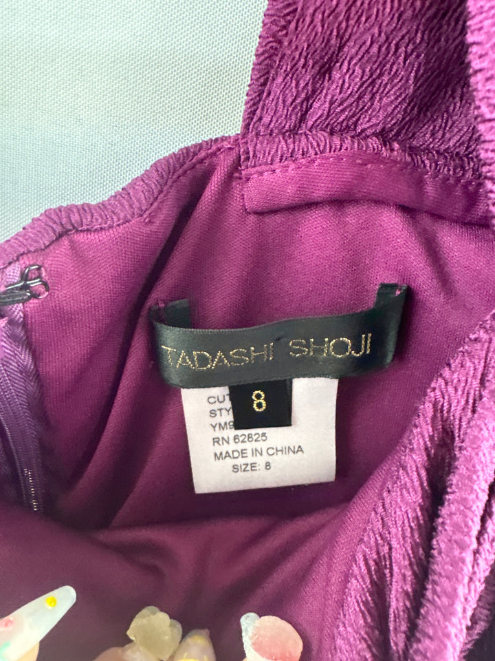 Women’s Tadashi Shoji Size 8 Plum Purple Cocktail Dress