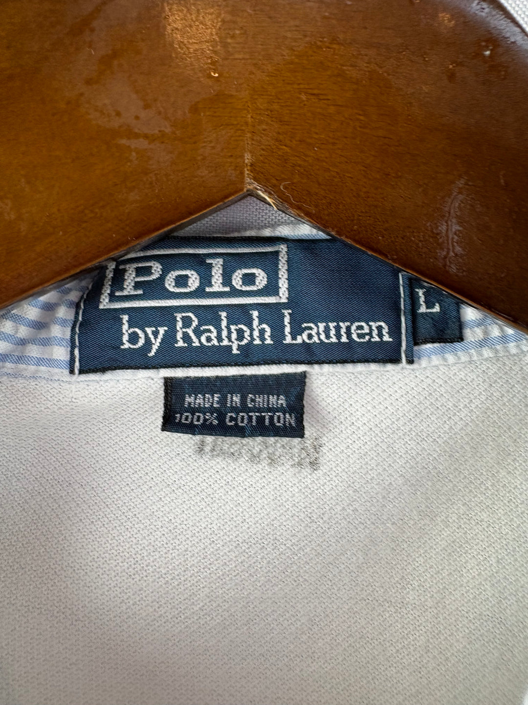 Men’s Polo Ralph Lauren Large White Polo Shirt