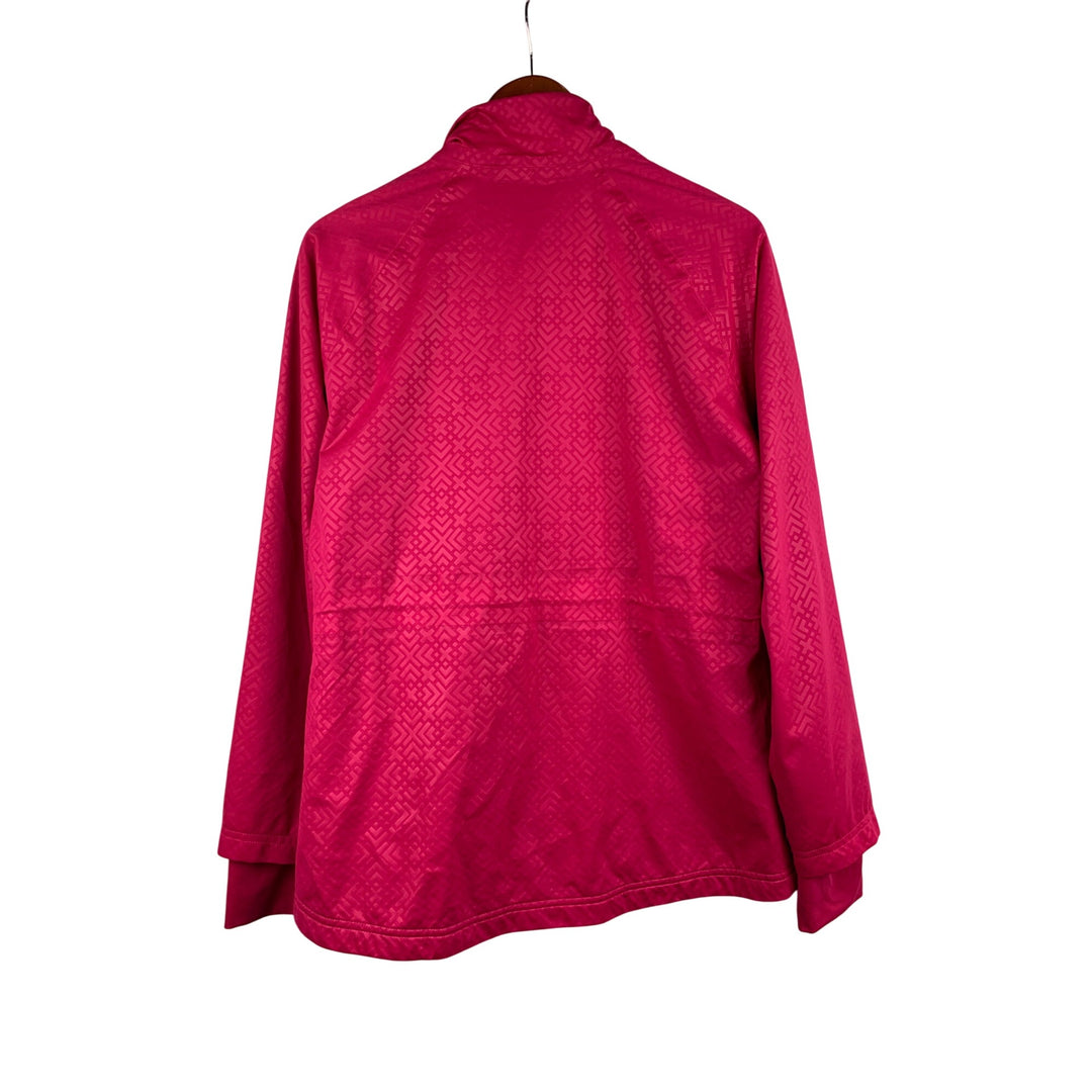 Adidas Golf ClimaProof Pink Windbreaker Jacket M Polyester Womens Lightweight