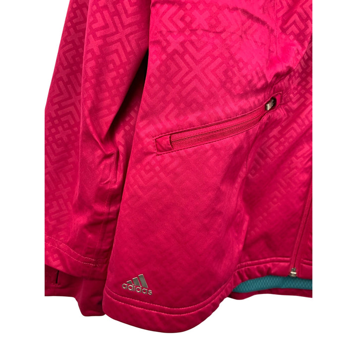 Adidas Golf ClimaProof Pink Windbreaker Jacket M Polyester Womens Lightweight