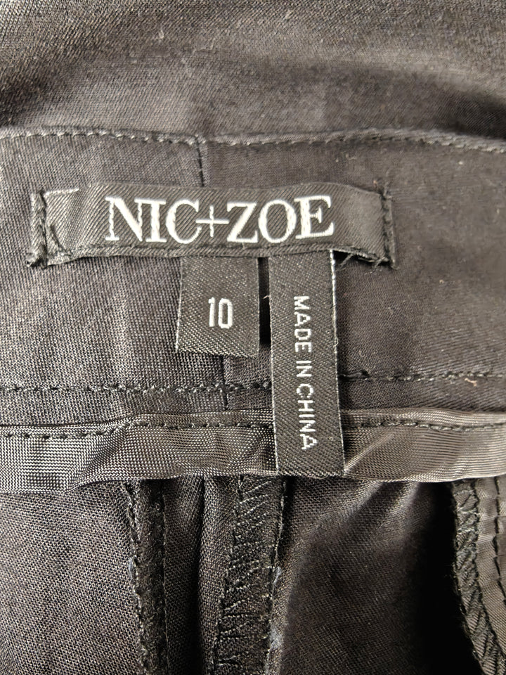Womens Nic+Zoe Dress Pants Black Size 10 NWT