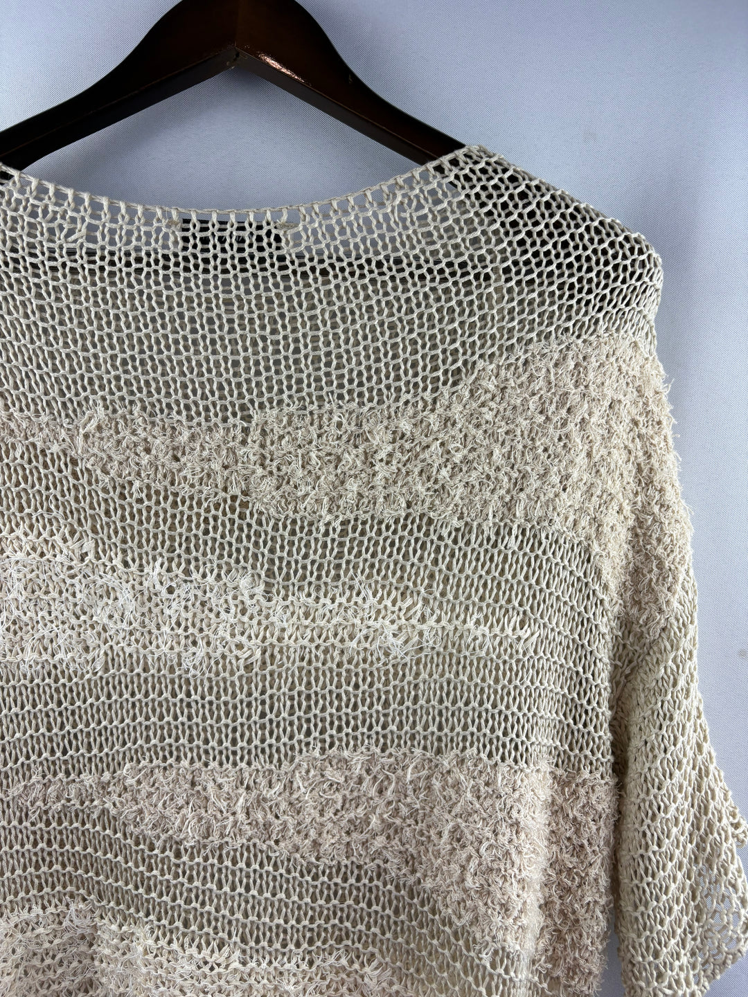 Women’s Zara Small Beige Knit Pullover Sweater