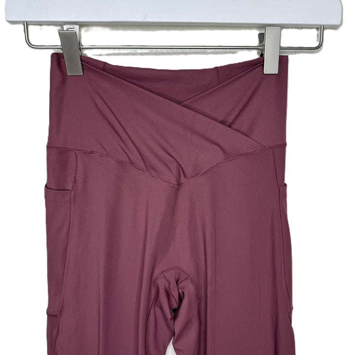 NWT Women's Halara Burgundy Colored 7/8 Length Athletic Leggings, Size Small
