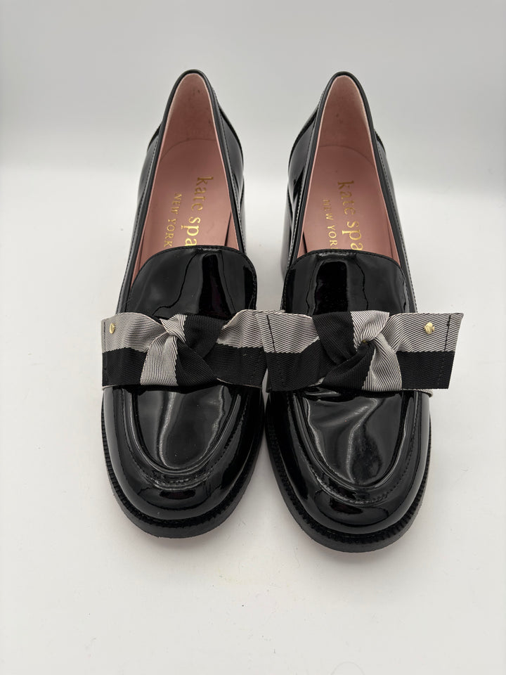 Women’s Kate Spade Size 10 Black Patent Leather Block Herls