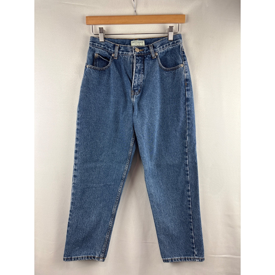 Vintage Crossroads Petite 6 High-Waisted Light Wash Denim Jeans
